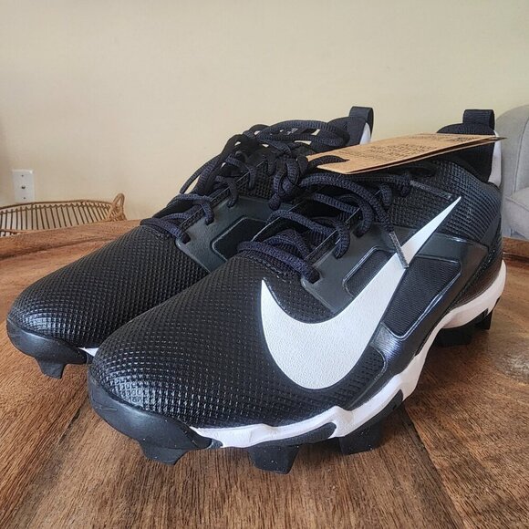 Nike Alpha Menace 4 Shark Wide Black Mens Cleats FQ3875 001 Mismatched 11/10.5 main image 4